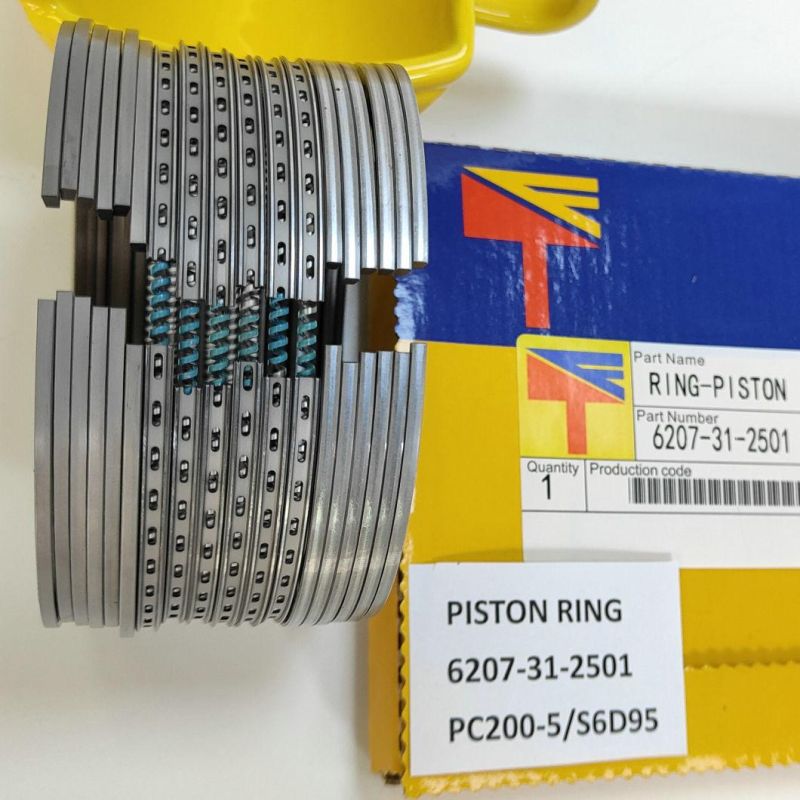High Quality Diesel Engine Mechanical Parts Piston Ring 6207-31-2501 for Excavator Parts PC200-5 Engine Parst S6d95 Generator Set