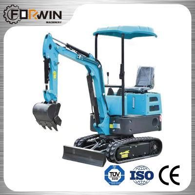 Big Promotion 1 Ton Small Excavator Digging Fw12D Mini Earth Digger Machine for New