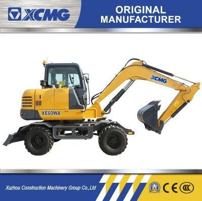 XCMG Official Bucket Wheel Excavator Xe60wb 6ton Mini Wheel Excavator in China
