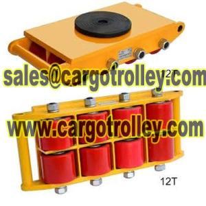 Load Roller Cargo Trolley, Moving Trolleys, Load Skates Machinery Moving Roller Skids