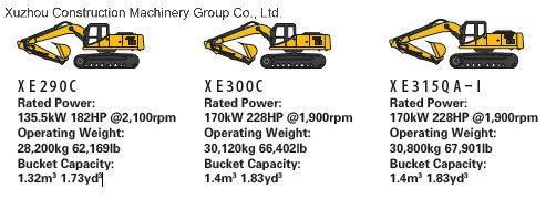 XCMG Official Xe300c 30ton Crawler Excavator (more models for sale)