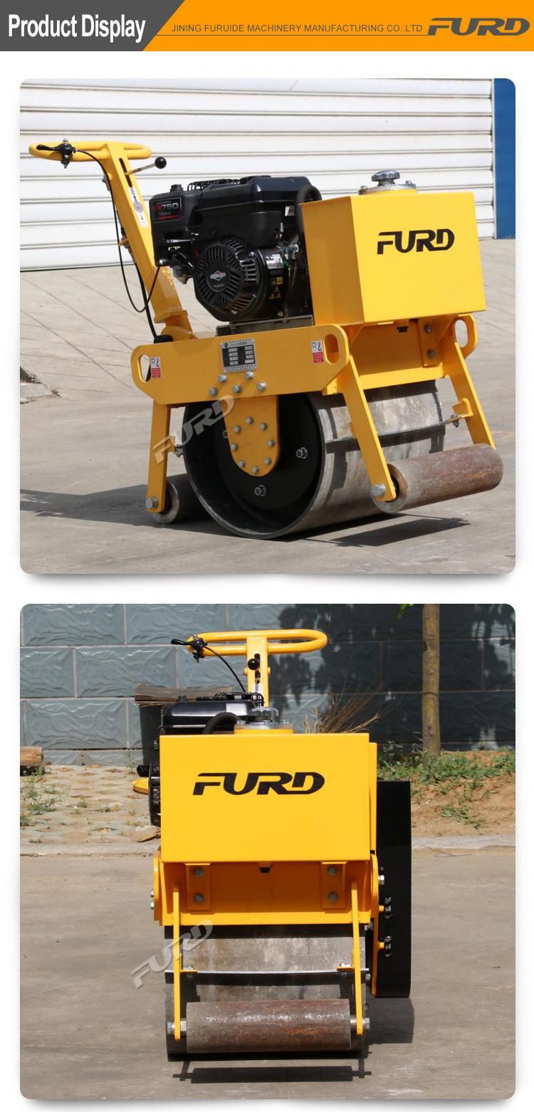 Manual Road Roller Double Drum Asphalt Roller Vibratory Roller for Sale Fyl-450