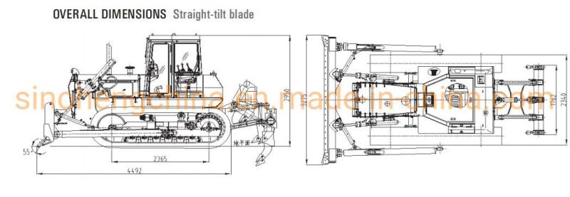 Road Construction Machinery Shantui Compact Bulldozers 130HP SD13