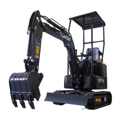 CE Approved Crawler Changchai Diesel Engine 1 Ton Mini Excavator Small Diggers for Road