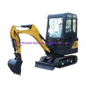 China Mini Excavator 2.0t Small Digger2 Ton Excavator with Rubber Track