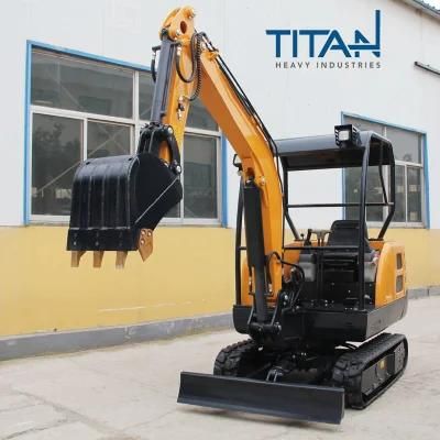 15KN SGS TITANHI Nude in Container hole digger crawler excavators