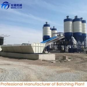 Concrete Factory Bath Mix Plant Planning Mini Usina De Concreto 180cbm Hzs180
