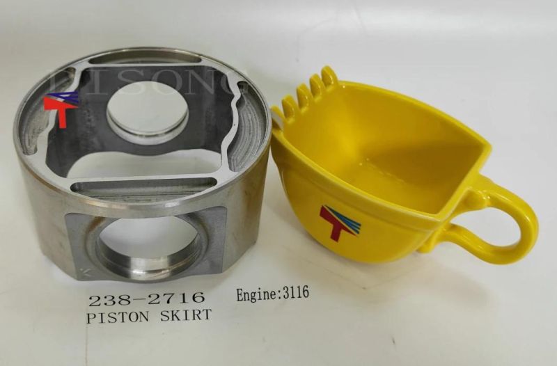 High-Performance Diesel Engine Engineering Machinery Parts Skirt-Piston 238-2716 for Excavator Parts 325b Engine Parts 3116 Generator Set
