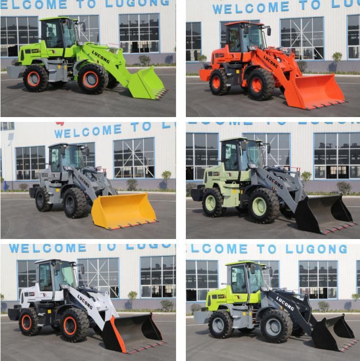 Hydraulic Wheel Front End Articulated Loader with Joystick/1.0m3 Bucket/Landscaping/Construction Projects