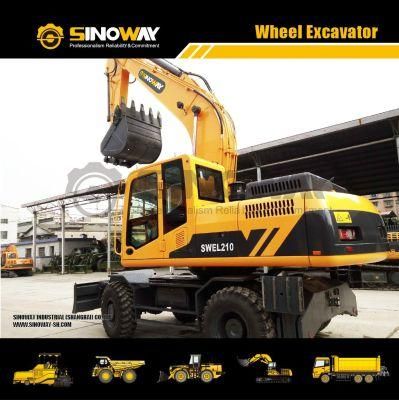 Mobile Wheeled Excavator with 21 Ton Operating Weight