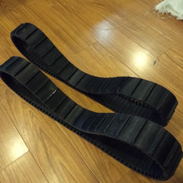 80mm Width Rubber Track for Robot, Wheels Available (80-15-108)