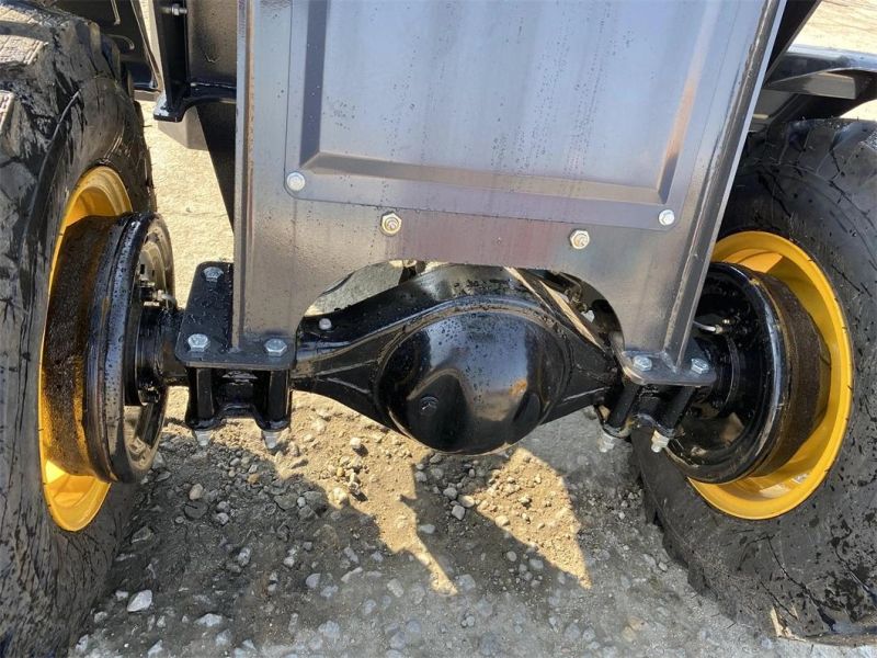 China Factory Wholesale 1/1.2/1.5/2 Ton Small Wheel Loader Small Forklift Skid Steer Loader 4WD Front Loader CE Certification Euro 5 Engine Construction Sit