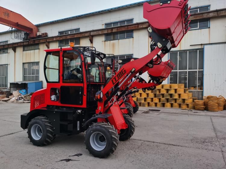 0.8t Zl08 Compact Wheel Loader Earthmoving Machinery for Europe Market