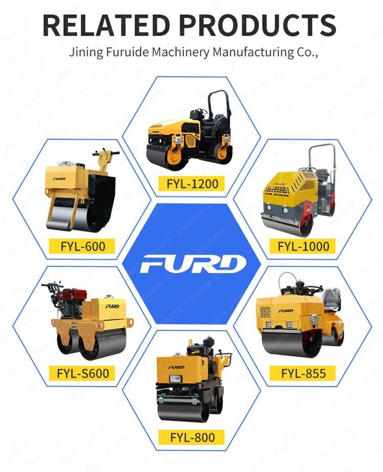 0.8 Ton Hydraulic Double Drums Road Roller