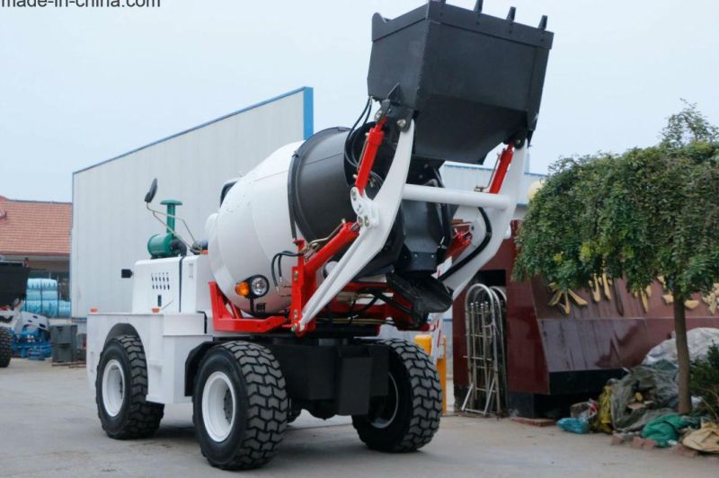 Small Hydraulic Mobile Self Loading Concrete Mixer Truck