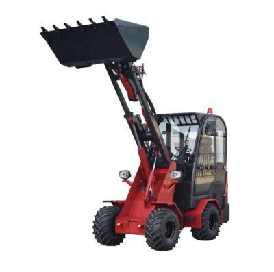 Farm Machinery Rquipment 1 Ton Loader Telescopic Loader M910 with Power Rake Attachments