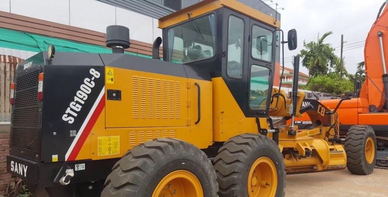 Motor Grader Stg190c-8 190HP China Small Motor Grader with Rear Ripper