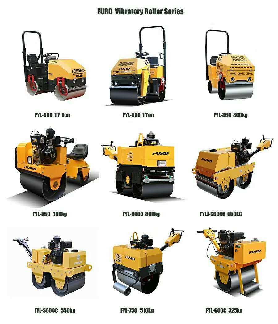 Hydraulic Double Drum 1 Ton Ride on Vibratory Road Roller