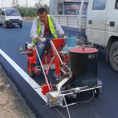 Hand-Push Thermoplastic Road Marking Machine with Gasoline Powered Hydraulic Booster