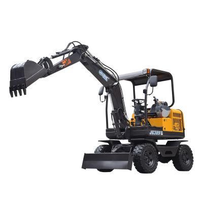 Jinggong 3 Ton Excavator with Solid Tire