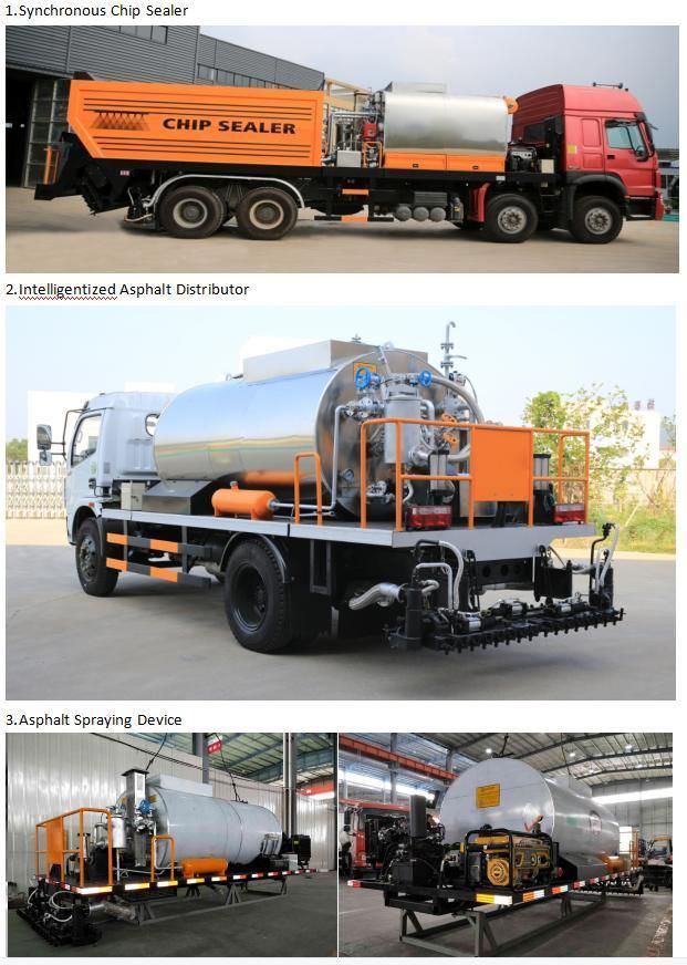 Fortius Micro Asphalt Emulsion Slurry Seal Vehicle Semitrailer Paver Construction Machines