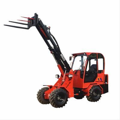 Ce 2000kg Compact Wheel Loader with Small Scale Swing Arm Backhoe Excavator for Sale