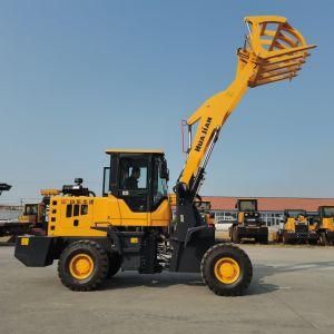 New Design Mini Wheel Loader with Log Gripper for Construction Works