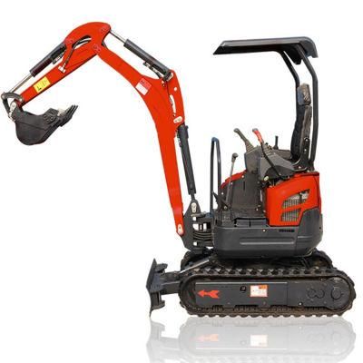 Zero Tail 2 Ton Excavator with Kubota Engine Steel Extendable Track