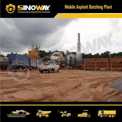 80 Ton Mobile Asphalt Batching Plant, Asphalt Mixing Plant