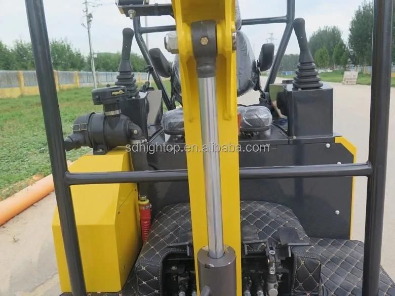 China Mini Digger Mini Bagger Shandong Ht17 Excavator Mini Agriculture Excavator Track for Sale