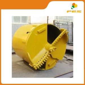 Large Diameter Double-Bottom Double-Cut Rock Drilling Bucket for Rotary Drilling Rigs
