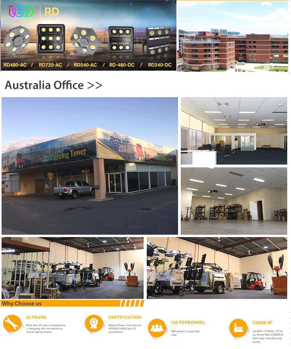 LED Lamp Diesel Generator Mobile Light Tower