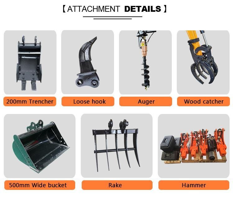 1ton Small Digging/Digger Machine Mini Excavator Lower Prices with Dozer