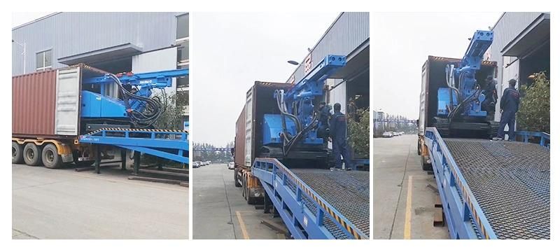 Diesel Power Crawler Type Hydraulic Hammer Solar Pile Driver Weight 6.2ton Pile Driving Machine