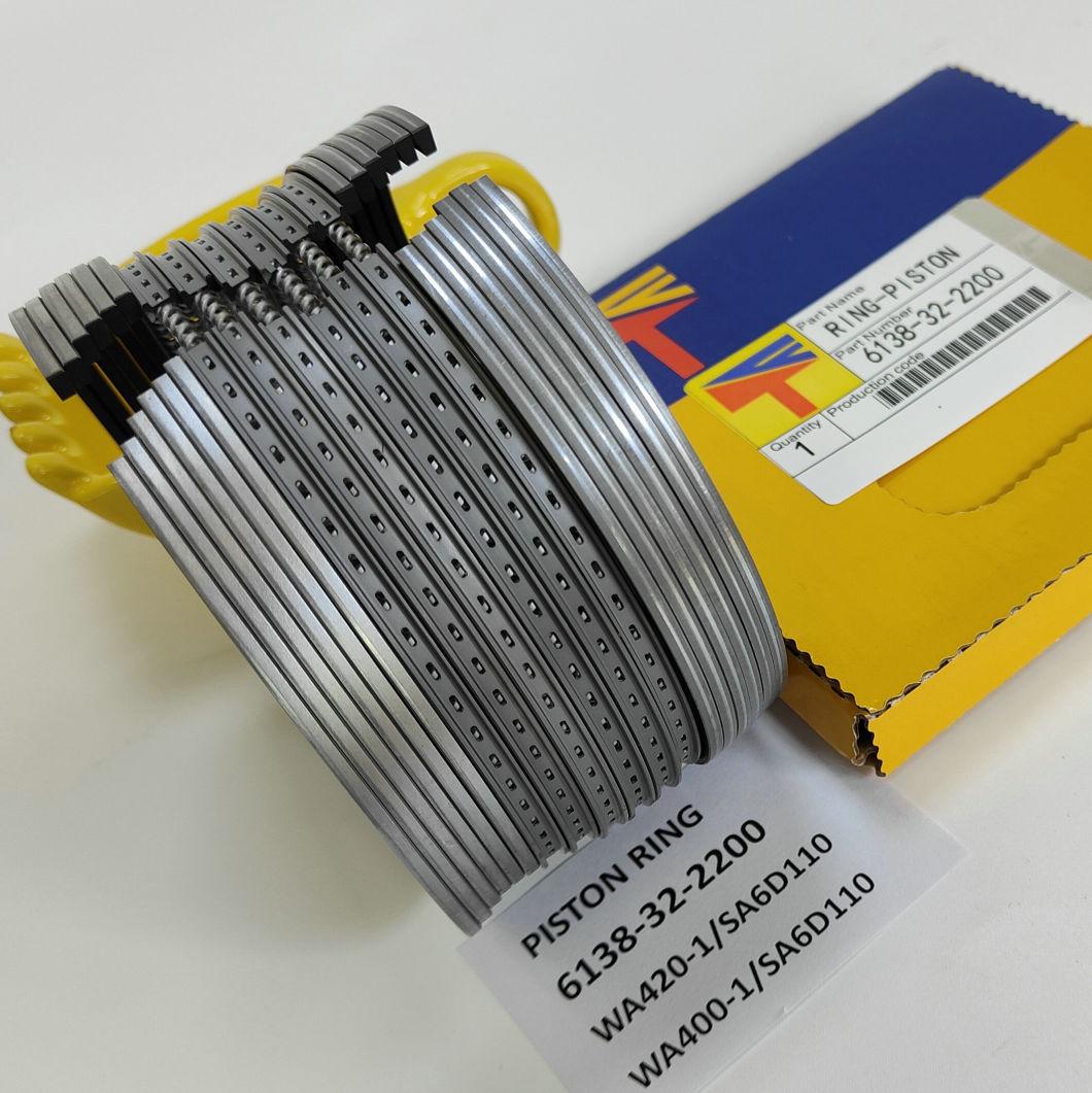 High Quality Diesel Engine Mechanical Parts Piston Ring 6138-32-2200 for Wheel Loaders Parts Wa400-1 Wa420-1 Engine Parst S6d110 Generator Set