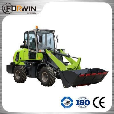 China Best Construction Machinery Equipment Small Front End Shovel 1.2 T Compact Bucket Hydraulic Mini Wheel Loader Fw912D with CE
