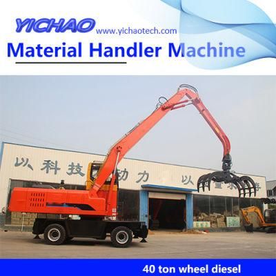 Handling Stacking Height 20 Meter Log Timber Wood Tree Handler Machine