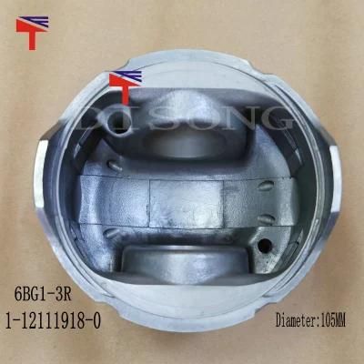 Machinery Engine Parts Diesel Engine Piston 1-12111918-0 for Excavator Ex200-5 Engine 6bg1 3r 1121119180