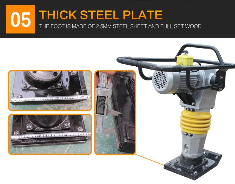 Hcd110 Good Price Vibration Compactor Electric Tamping Rammer for Sale
