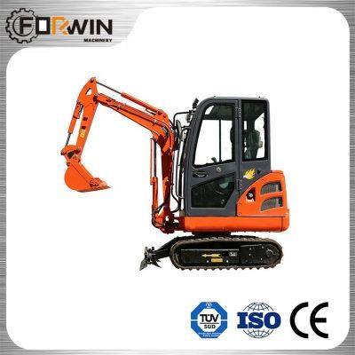 CE EPA 2 Ton Fw20b Mini and Compact Rubber Crawler Belt Track Excavators for Sale