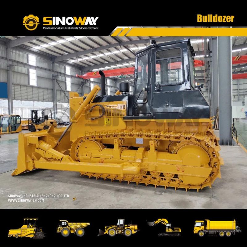 Chinese 165HP Track Tractor Bulldozer with 17.8ton Operating Weight