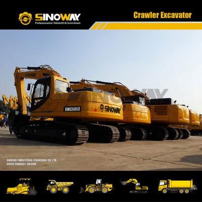 China 36ton Crawler Excavator Sinoway Hydraulic Excavator Machine Fro Sale