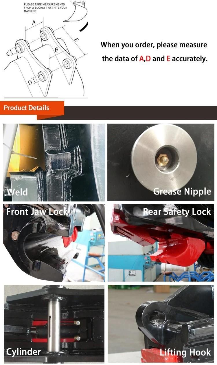 Ray Hydraulic Quick Hitch for Various Excavator
