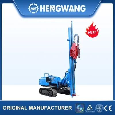 Solar Crawler Hydraulic Pile Driver Post Driver Machine