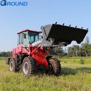 Front end mini loader wiel lader for construction, farm working with CE Certificate