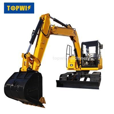 Digger Machine Cdm6150e Mini 14 Tons Large Excavator with Hydraulic Safety Lock Joystick