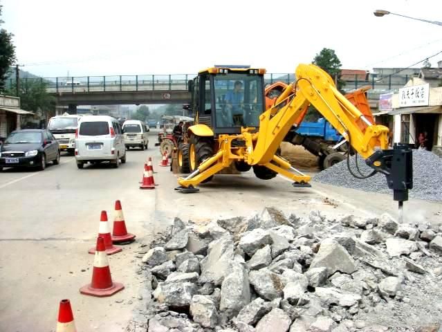 Liugong Clg775 1m3 Front and Backhoe Wheel Loader