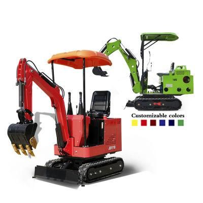 2022 Hot Sale Preferential Price 1ton Small Garden Municipal Construction Mini Hydraulic Crawler Excavator
