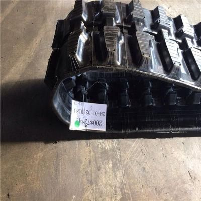 Rubber Track 200*72*42 for Mini Excavator Skid Steer Loader