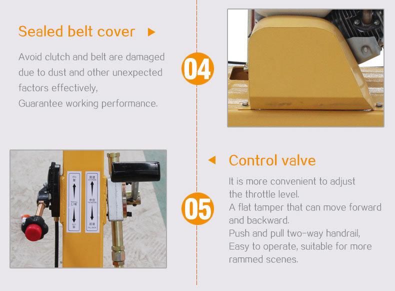 160kg Hand Held Soil Compactor Concrete Vibrator Rammer Compactor